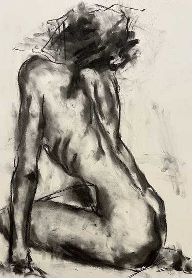 Original Impressionism Nude Drawings by James Shipton