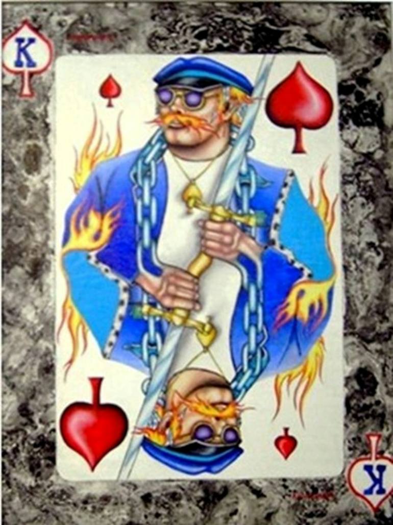 King Of Spades Painting by John Kuhenbeaker | Saatchi Art