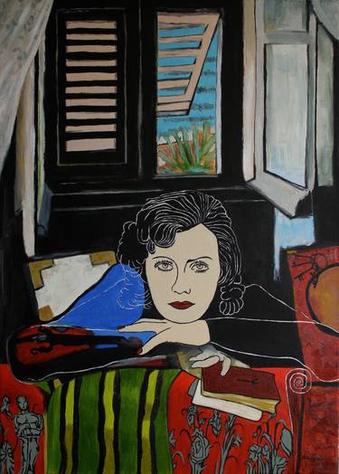 Interior without Violin - Portrait of Greta Garbo thumb