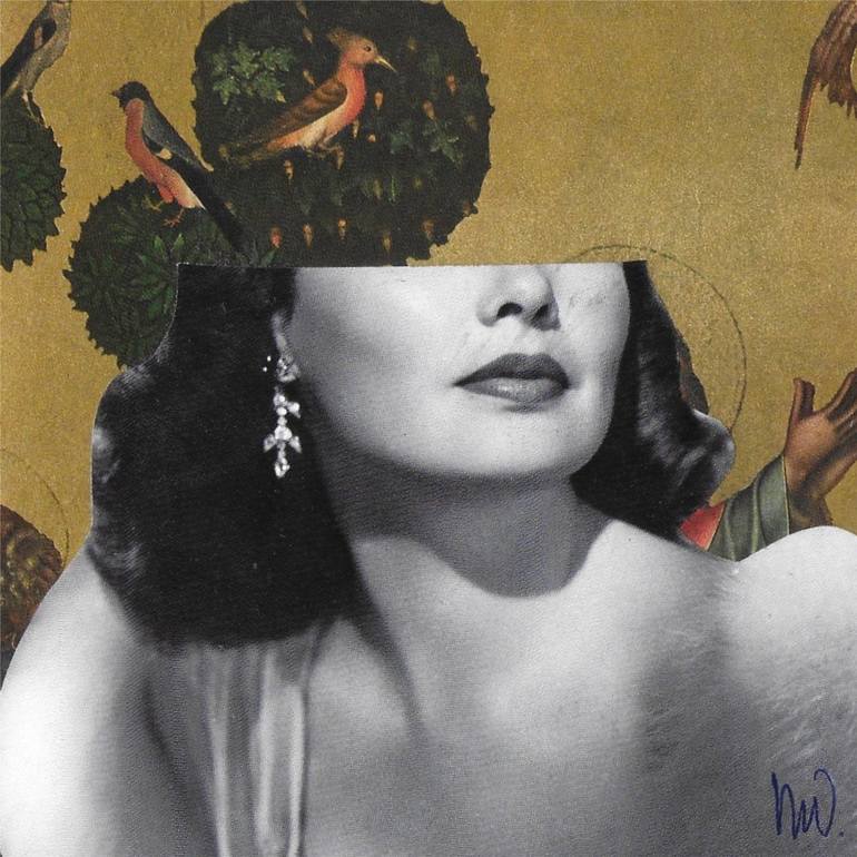 Original Figurative Cinema Collage by Marian Williams