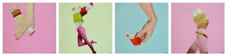 Original Pop Art Food & Drink Collage by Marian Williams