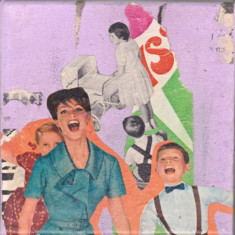 Original Pop Art Popular culture Collage by Marian Williams