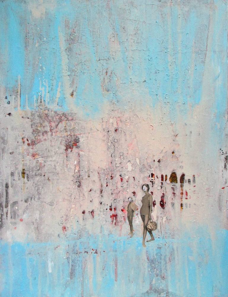 Abstract Bathing Painting by Marian Williams | Saatchi Art