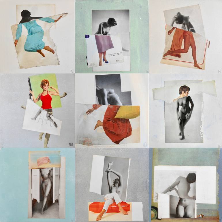 Original Figurative Women Collage by Marian Williams