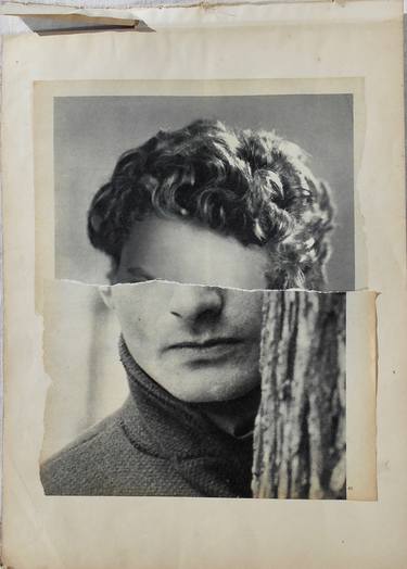 Original Dada Portrait Collage by Marian Williams