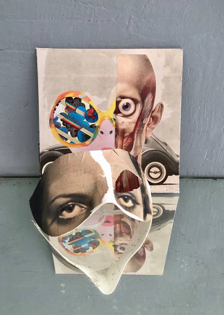 Original Dada People Collage by Marian Williams