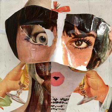 Original Dada People Collage by Marian Williams