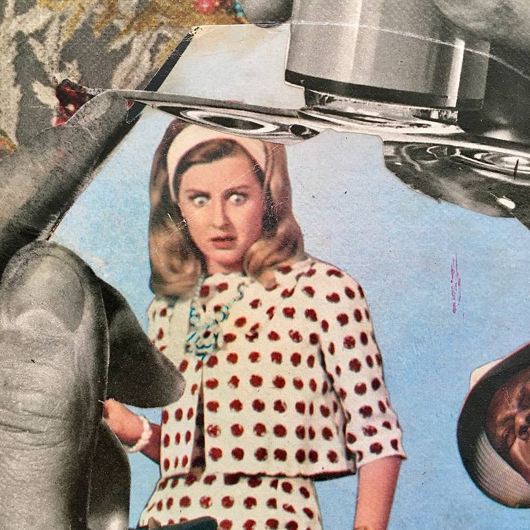 Original Surrealism People Collage by Marian Williams