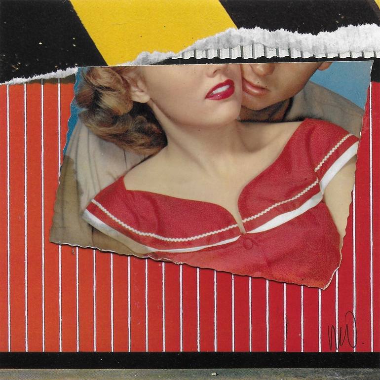 Original Dada Love Collage by Marian Williams