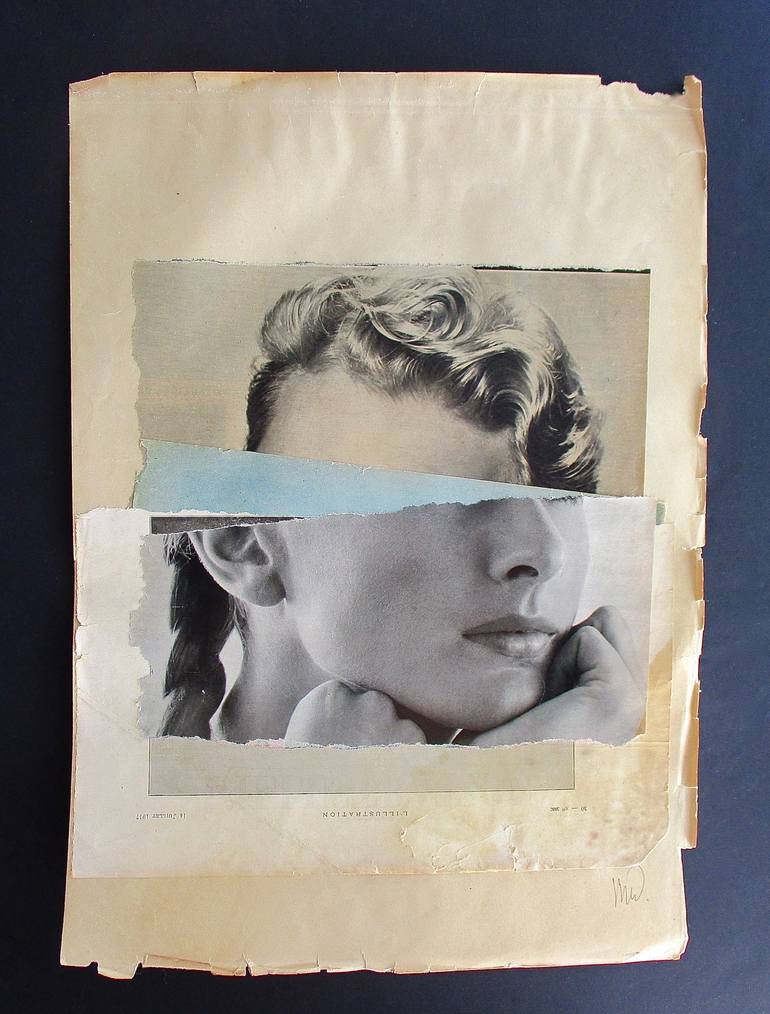 Original Modern Portrait Collage by Marian Williams