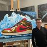 Stephen Hall in front of Footprint