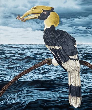 Original Figurative Animal Paintings by Stephen A Hall