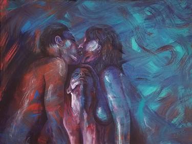 Print of Expressionism Erotic Paintings by Aarron Laidig