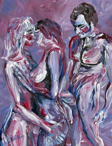 Original Figurative Erotic Paintings by Aarron Laidig
