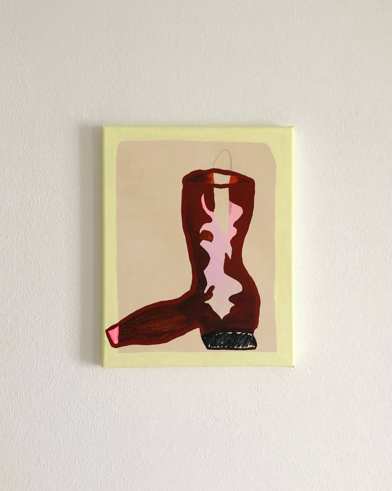 Original Minimalism Fashion Painting by Leila Lallali