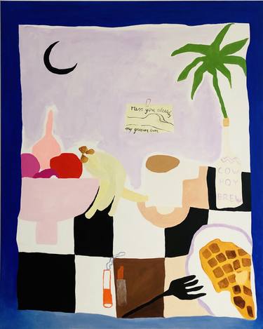Original Pop Art Food & Drink Paintings by Leila Lallali