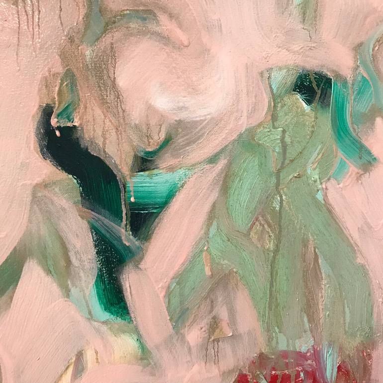 Original Abstract Expressionism Men Painting by Henrietta Paine