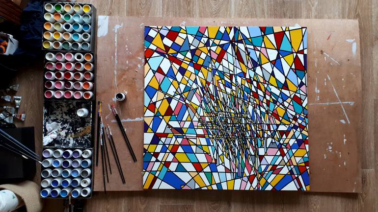 Original Abstract Painting by Arnaud Paillard