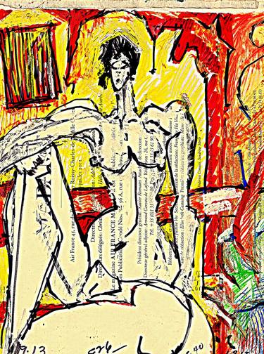 Original Expressionism Nude Paintings by tj owens