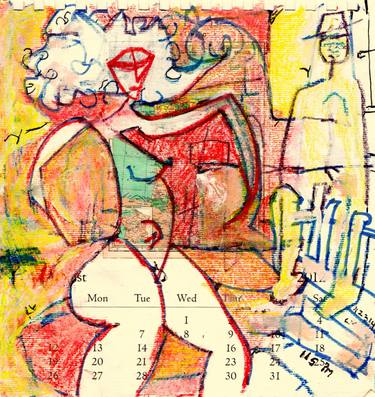 Original Abstract Expressionism Performing Arts Drawings by tj owens