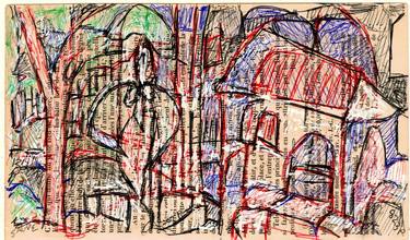 Original Abstract Expressionism Classical mythology Drawings by tj owens