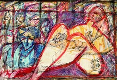 Original Abstract Expressionism Women Drawings by tj owens