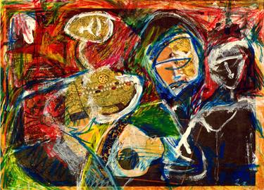 Original Abstract Expressionism Family Drawings by tj owens