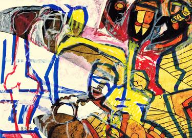 Original Abstract Expressionism People Drawings by tj owens