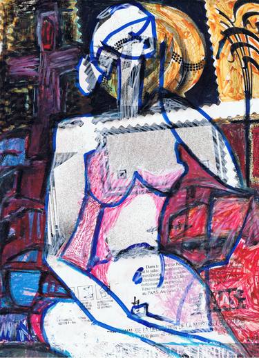 Print of Abstract Nude Drawings by tj owens