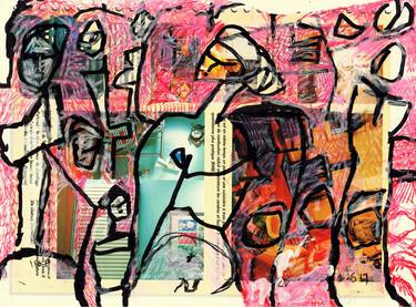 Original Abstract Expressionism People Drawings by tj owens