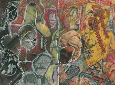 Print of Abstract Expressionism People Drawings by tj owens