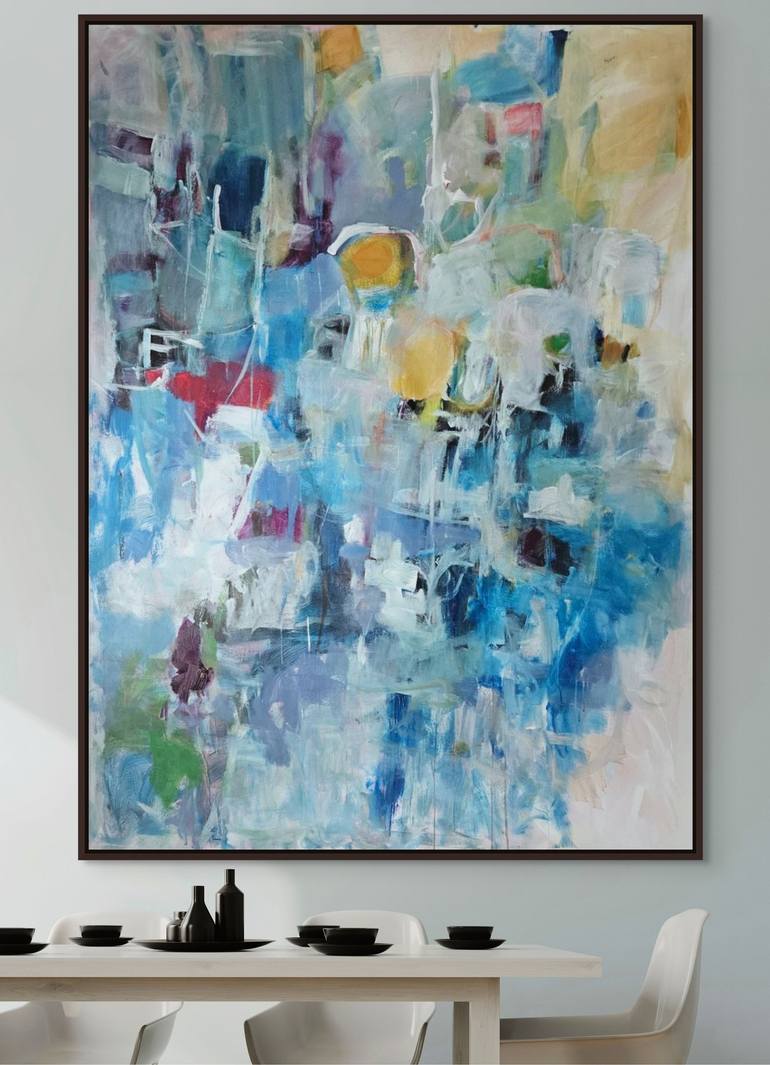 Original Abstract Expressionism Abstract Painting by Mary Ann Wakeley