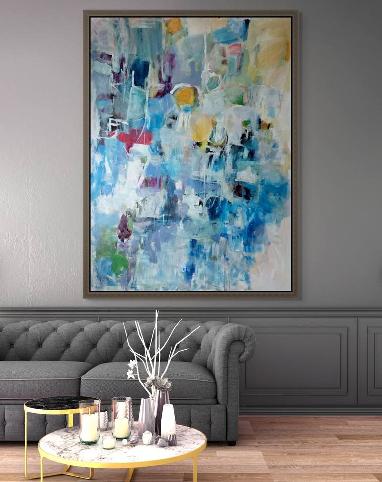 Original Abstract Expressionism Abstract Painting by Mary Ann Wakeley