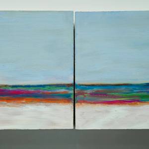 Ocean abstract (Diptych)