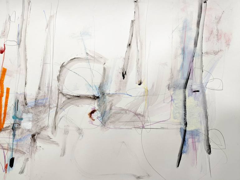 Original Abstract Expressionism Abstract Painting by Mary Ann Wakeley