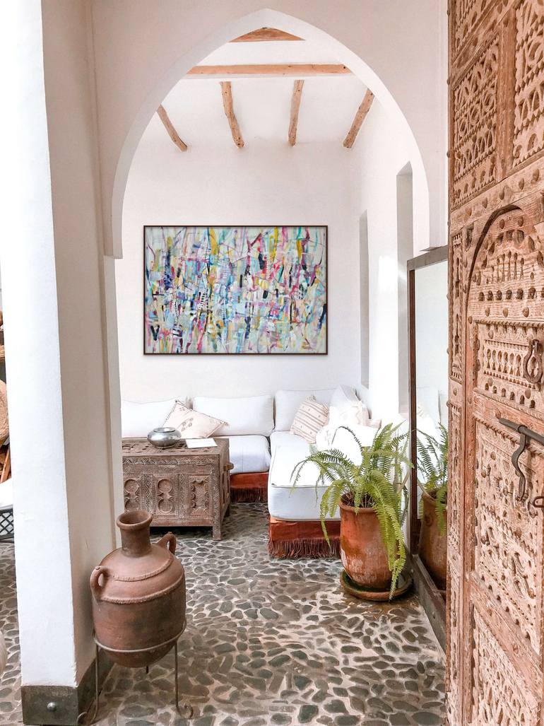 Original Expressionism Abstract Painting by Mary Ann Wakeley