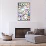 float framed in painted wood
