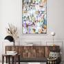 float framed in white painted wood 1 inch frame
