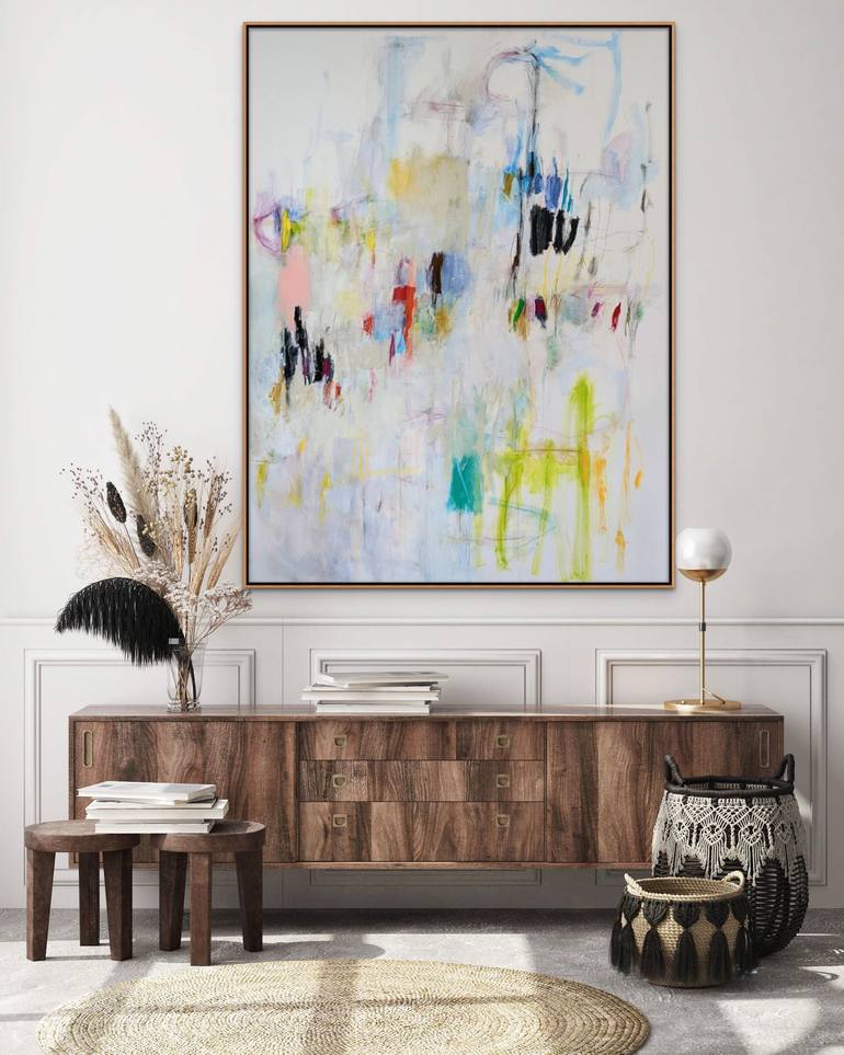 Original Modernism Abstract Painting by Mary Ann Wakeley