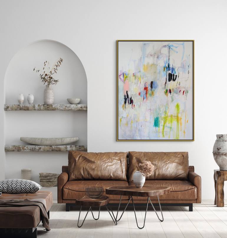 Original Modernism Abstract Painting by Mary Ann Wakeley