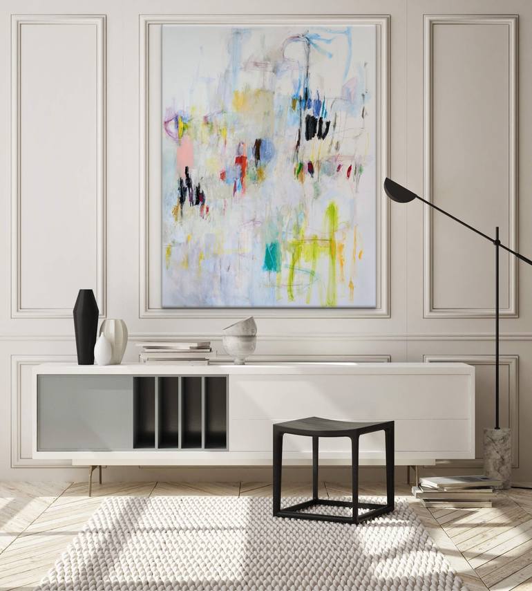 Original Modernism Abstract Painting by Mary Ann Wakeley