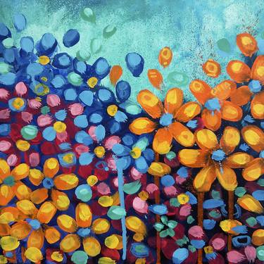 Print of Abstract Floral Paintings by Rodolfo Vanni RVanni