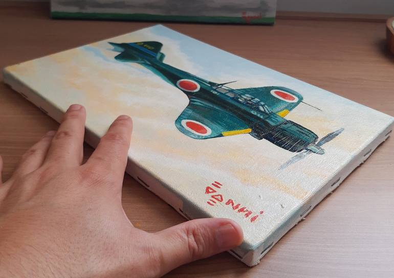 Original Aeroplane Painting by Rodolfo Vanni RVanni