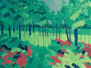 Original Expressionism Tree Paintings by nicola king