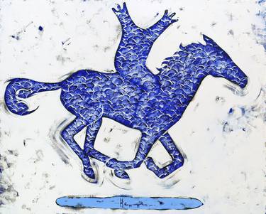 Original Figurative Horse Paintings by Félix Hemme