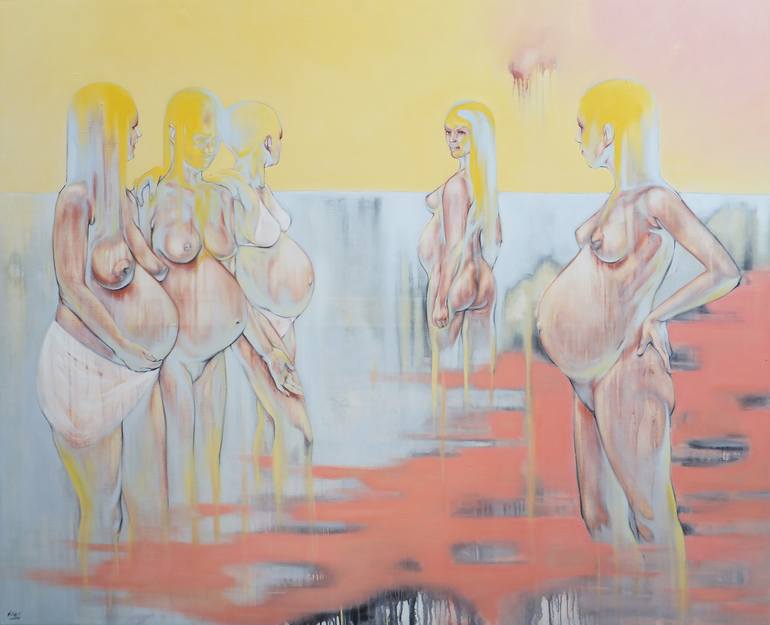 Print of Figurative Nude Paintings by Félix Hemme