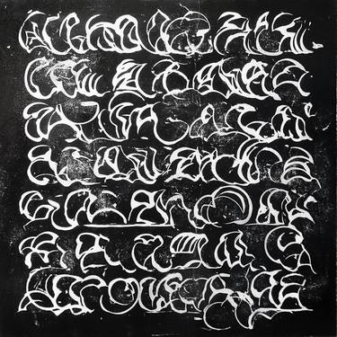 Print of Abstract Calligraphy Paintings by Félix Hemme