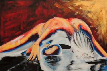 Original Abstract Nude Paintings by David Scholes