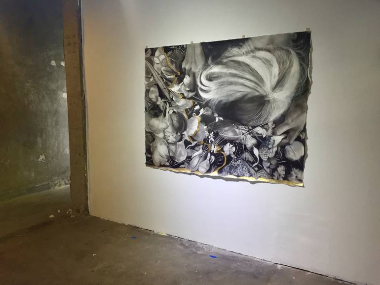 Original Figurative Time Painting by Sabine Bachem