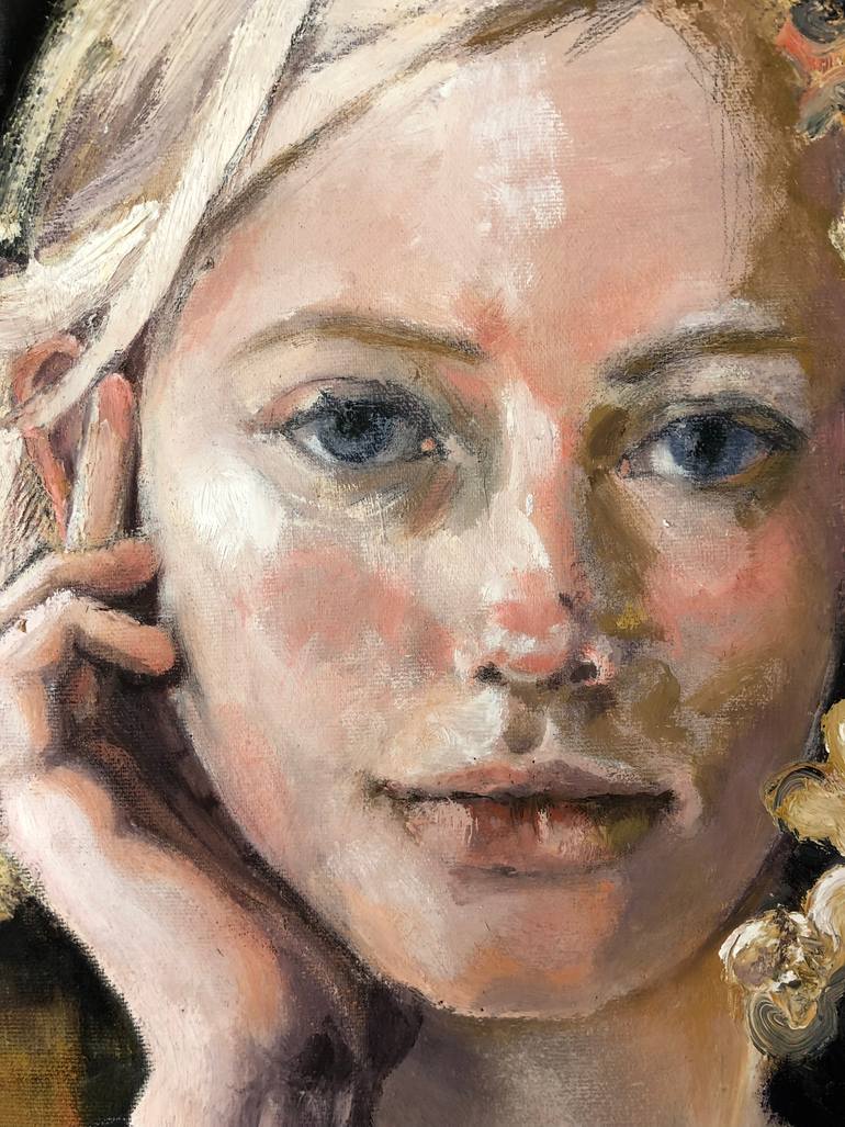 Original Figurative Time Painting by Sabine Bachem